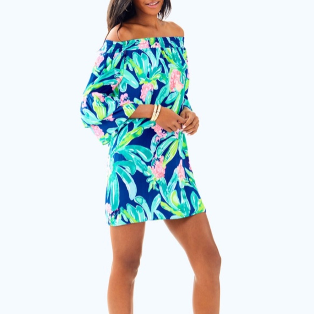Lilly Pulitzer Off the Shoulder Dress XS